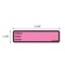 Nevs Printed Chart Label- Room No, name, Doctor 1-3/8"x5-3/8" Rose w/Blk NRBP-ROSE - alternate 2